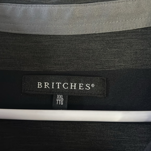 Britches Black Striped Men's Shirt - Picture 2 of 6